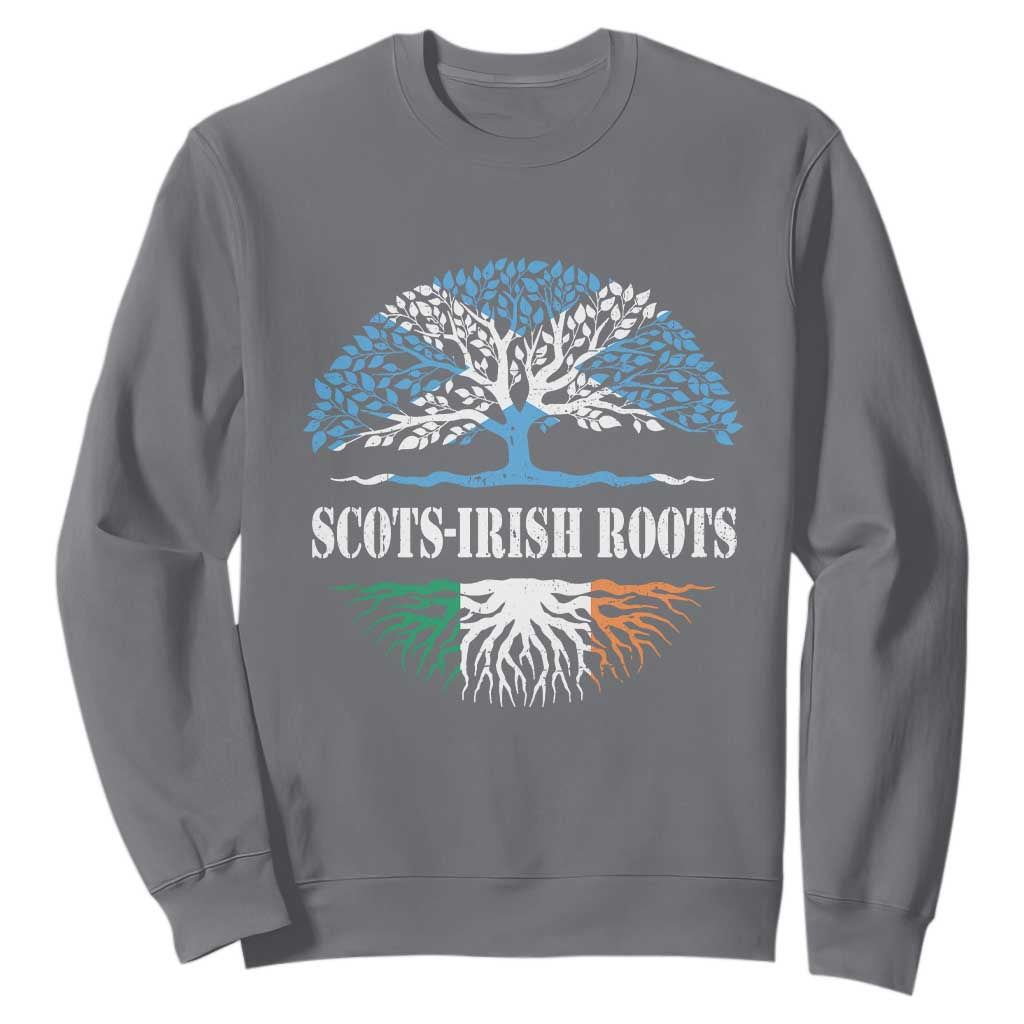 Scots-Irish Roots Sweatshirt Ulster Scots Ireland Scotland TS09 Charcoal Print Your Wear