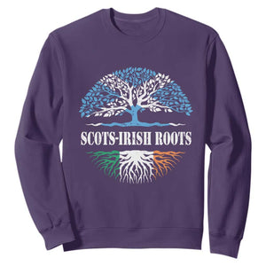 Scots-Irish Roots Sweatshirt Ulster Scots Ireland Scotland TS09 Purple Print Your Wear