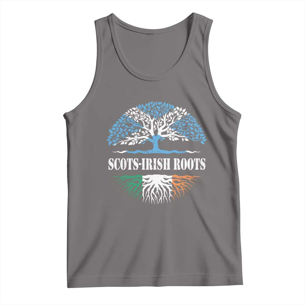 Scots-Irish Roots Tank Top Ulster Scots Ireland Scotland TS09 Deep Heather Print Your Wear