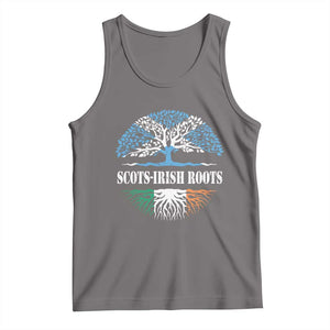 Scots-Irish Roots Tank Top Ulster Scots Ireland Scotland TS09 Deep Heather Print Your Wear
