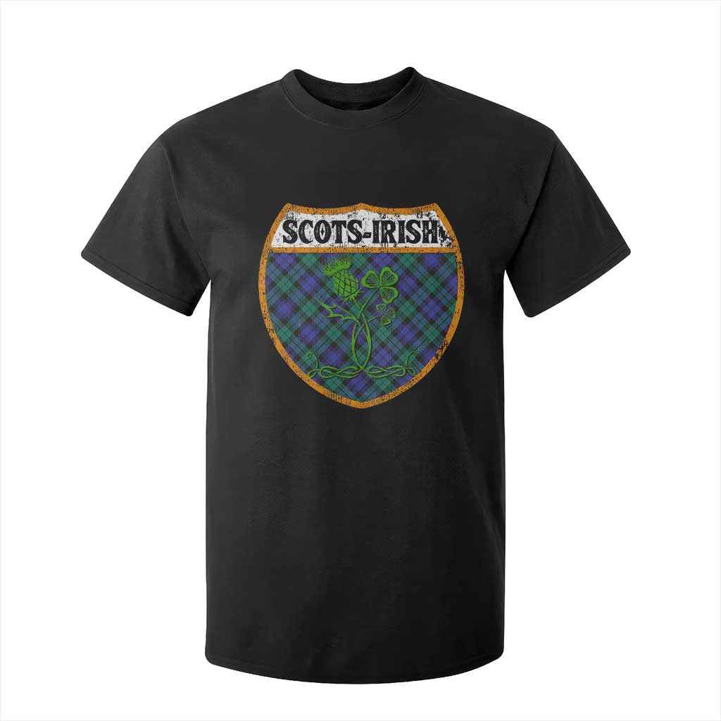 Scots-Irish Pride T Shirt For Kid Shamrock Ulster Scots Scotch Irish Shamrock Thistle TS09 Black Print Your Wear