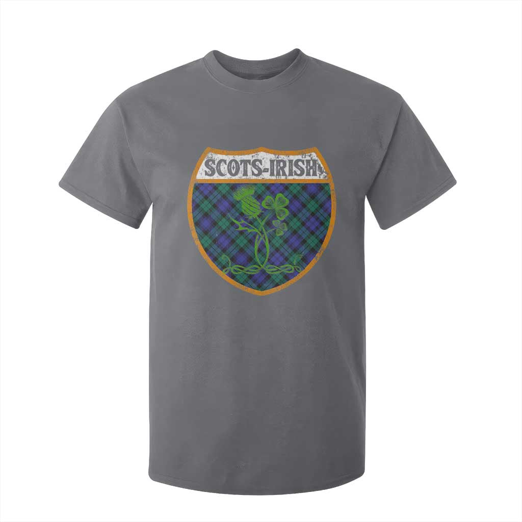 Scots-Irish Pride T Shirt For Kid Shamrock Ulster Scots Scotch Irish Shamrock Thistle TS09 Charcoal Print Your Wear