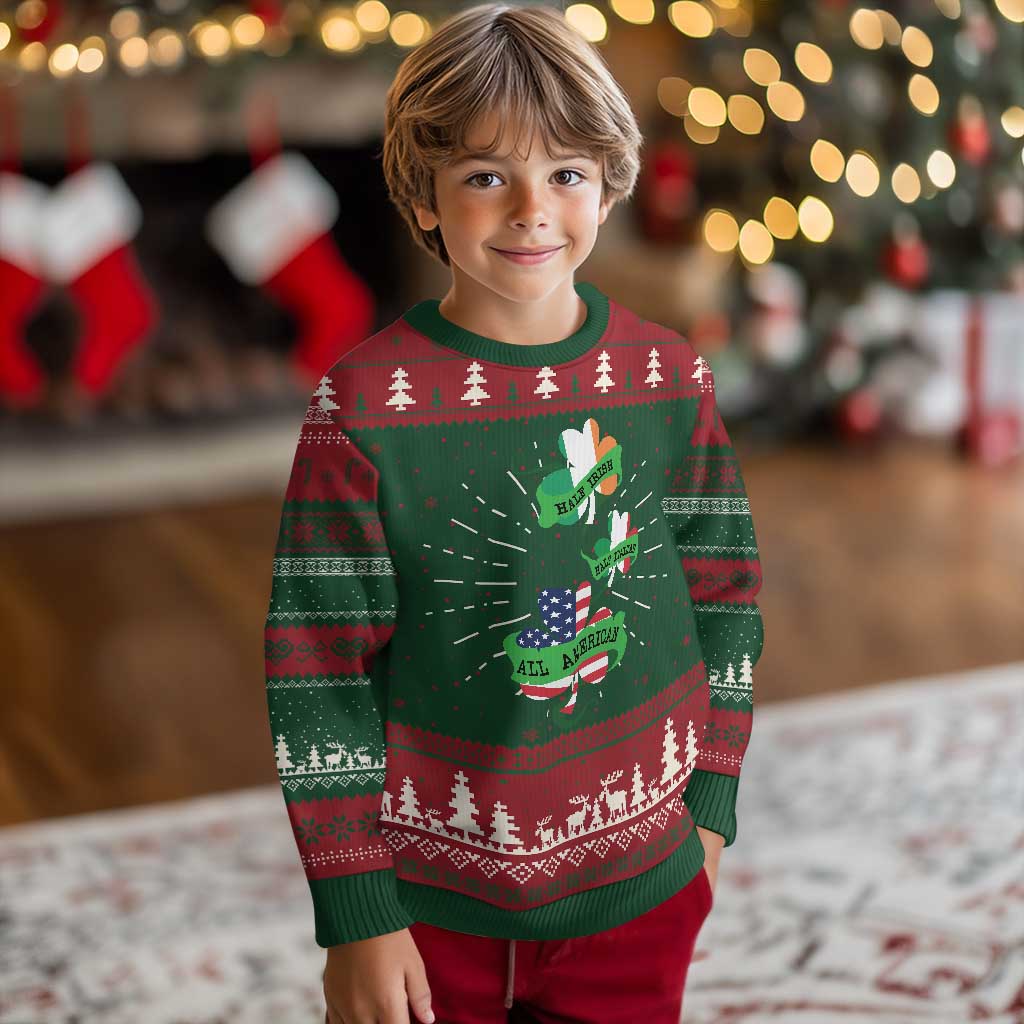 Half Irish Half Italian All American Knit Sweatshirt TS09 Christmas Print Your Wear