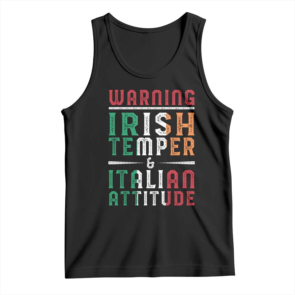 Funny Irish Temper Italian Attitude Tank Top TS09 Black Print Your Wear