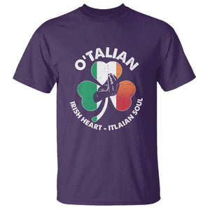 Italian Irish O'talian St. Patrick's Day T Shirt TS09 Purple Print Your Wear