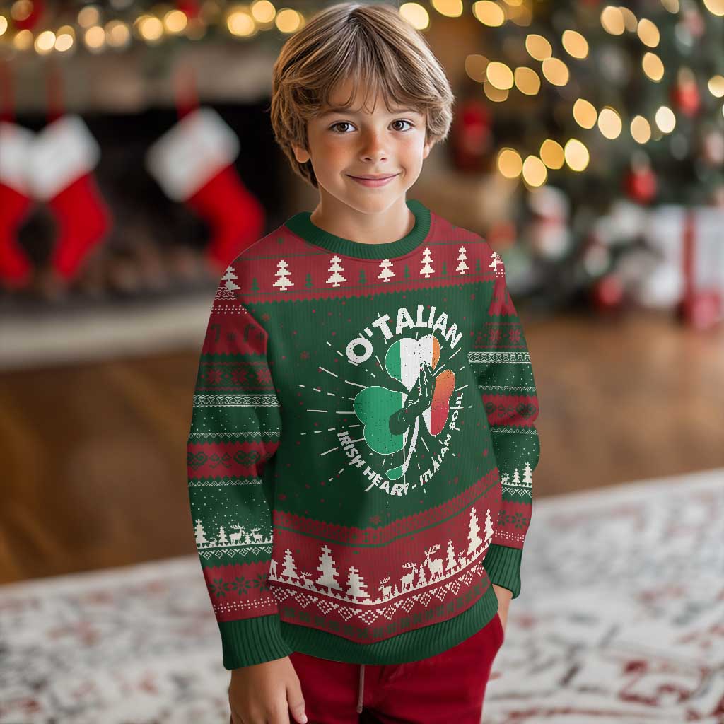Italian Irish O'talian St. Patrick's Day Knit Sweatshirt TS09 Christmas Print Your Wear