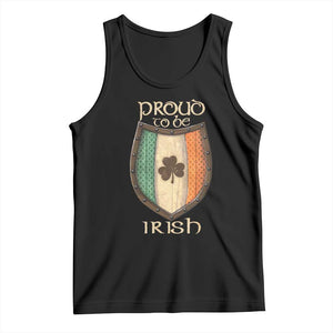 Proud To Be Irish Tank Top Celtic Shamrock Ireland Flag TS09 Black Print Your Wear