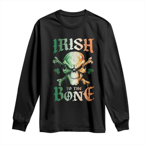 Irish Pride Long Sleeve Shirt Irish To The Bone TS09 Black Print Your Wear