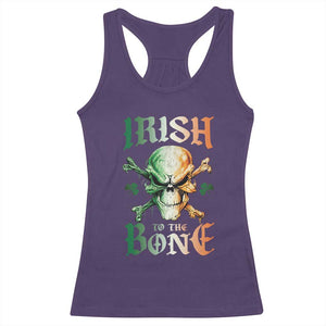 Irish Pride Racerback Tank Top Irish To The Bone TS09 Purple Print Your Wear