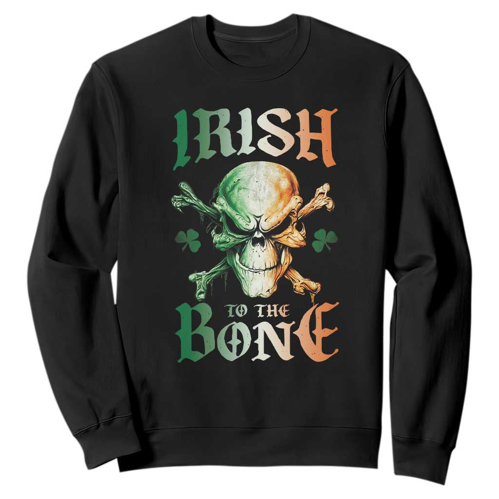 Irish Pride Sweatshirt Irish To The Bone TS09 Black Print Your Wear