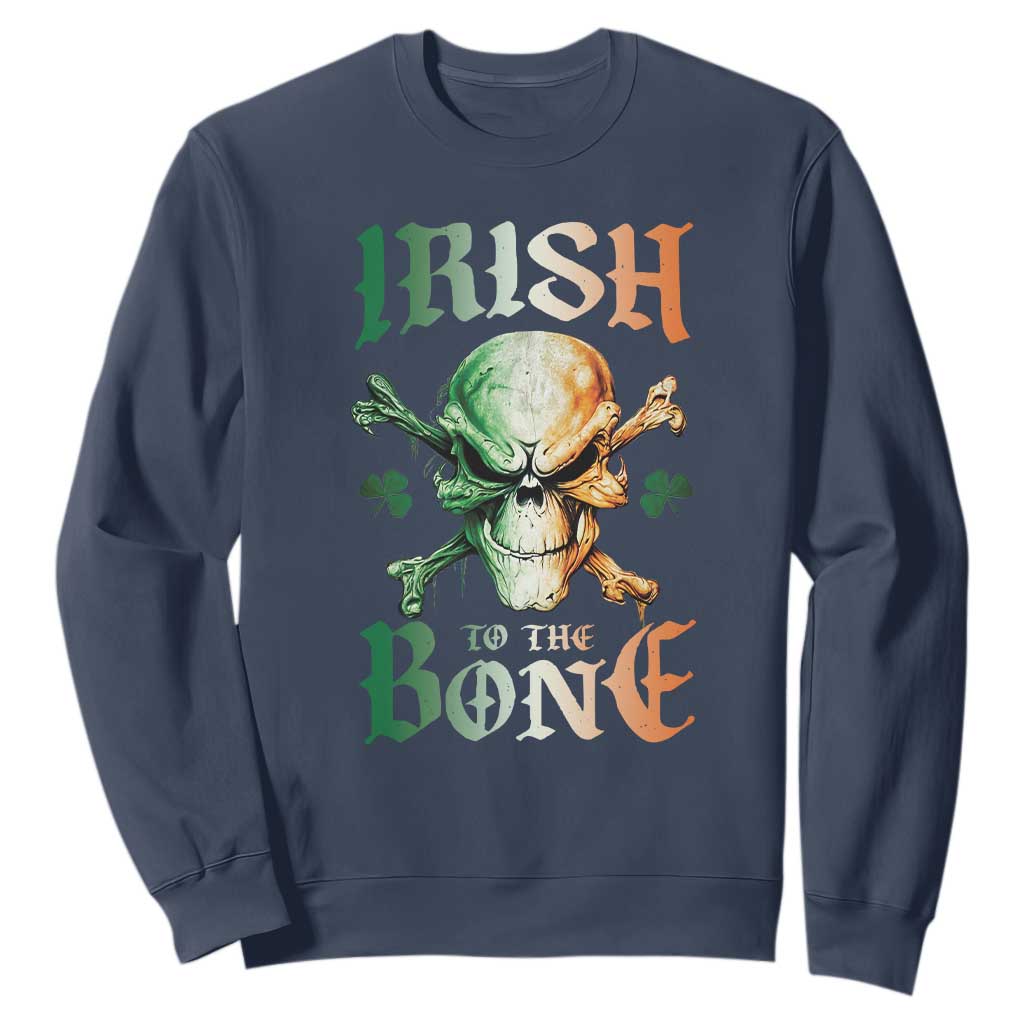 Irish Pride Sweatshirt Irish To The Bone TS09 Navy Print Your Wear