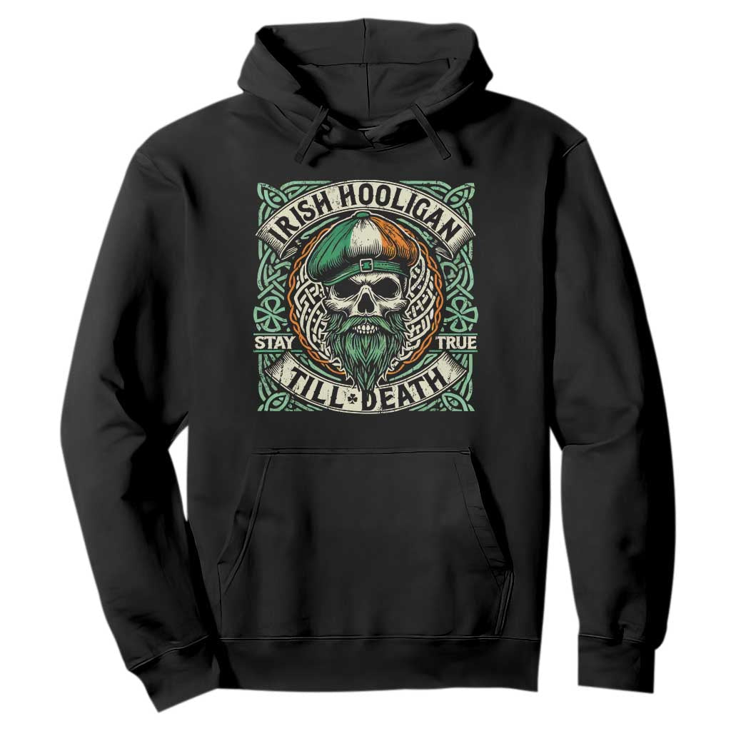 Irish Pride Hoodie Irish Hooligan Ireland Flag Skull TS09 Black Print Your Wear