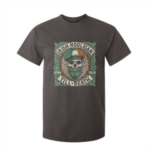 Irish Pride T Shirt For Kid Irish Hooligan Ireland Flag Skull TS09 Dark Chocolate Print Your Wear