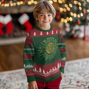Irish Pride Knit Sweatshirt I May Be Here But My Heart Is In Ireland TS09 Christmas Print Your Wear