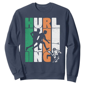 Irish Hurling Hurler Sweatshirt TS09 Navy Print Your Wear