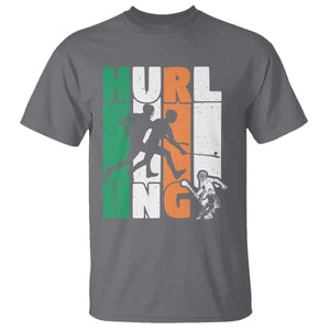 Irish Hurling Hurler T Shirt TS09 Charcoal Print Your Wear