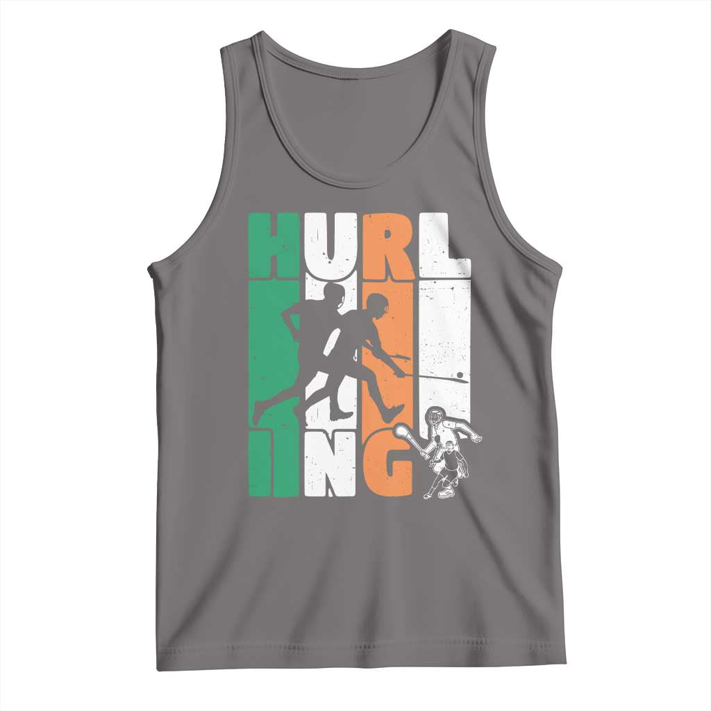 Irish Hurling Hurler Tank Top TS09 Deep Heather Print Your Wear