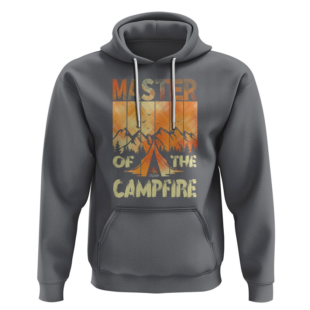 Funny Camping Hoodie Master Of The Campfire TS09 Charcoal Printyourwear