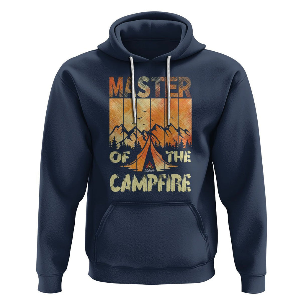 Funny Camping Hoodie Master Of The Campfire TS09 Navy Printyourwear
