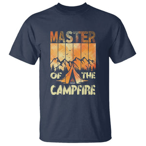 Funny Camping T Shirt Master Of The Campfire TS09 Navy Printyourwear