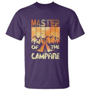 Funny Camping T Shirt Master Of The Campfire TS09 Purple Printyourwear