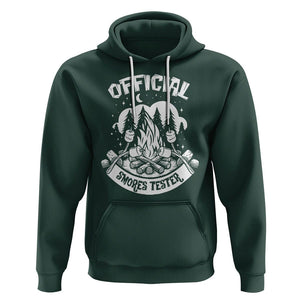 Funny Camping Hoodie Official Smores Tester TS09 Dark Forest Green Printyourwear
