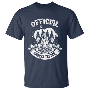 Funny Camping T Shirt Official Smores Tester TS09 Navy Printyourwear