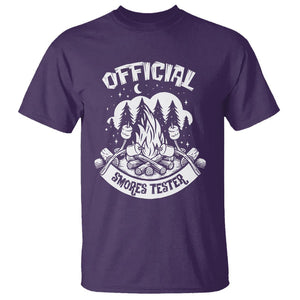 Funny Camping T Shirt Official Smores Tester TS09 Purple Printyourwear