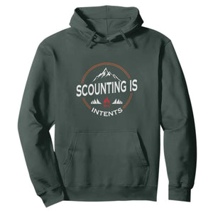 Scouting Is Tent Hoodie TS09 Dark Forest Green Print Your Wear