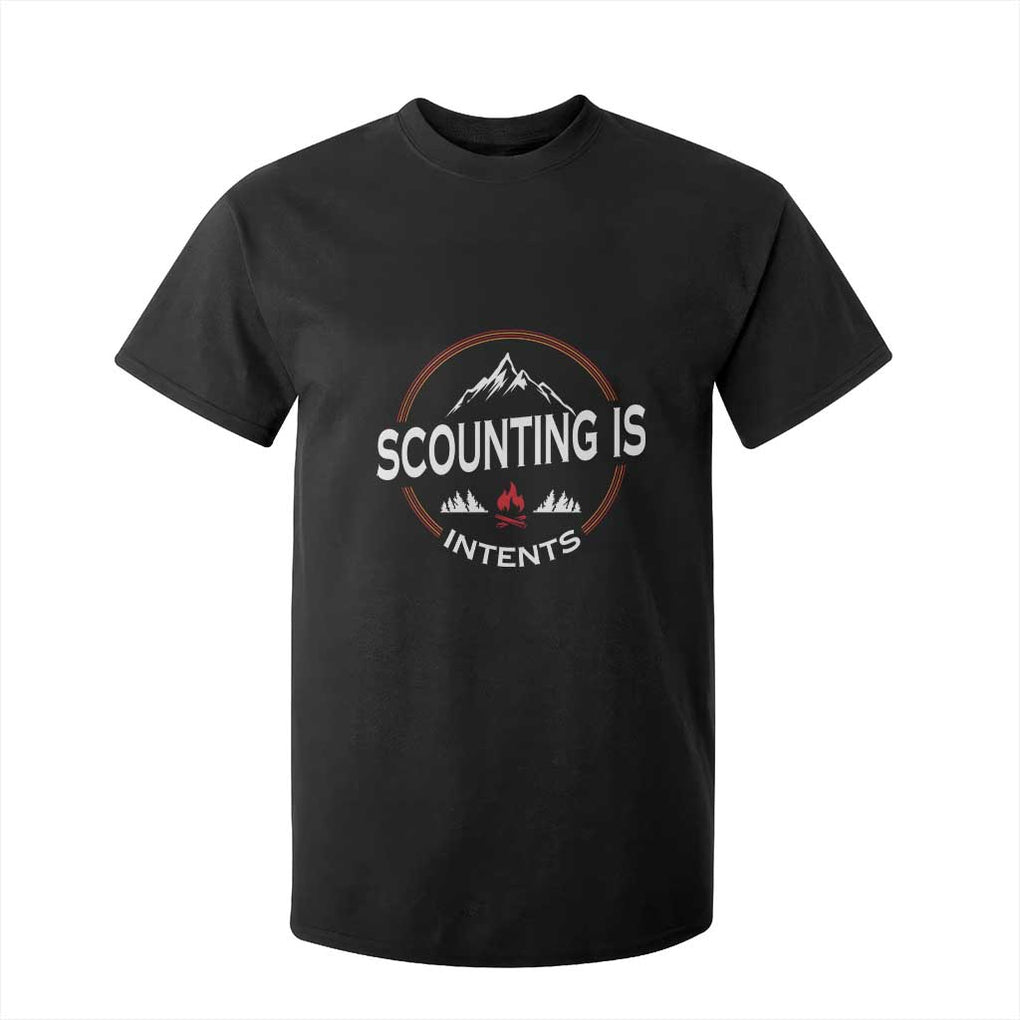 Scouting Is Tent T Shirt For Kid TS09 Black Print Your Wear