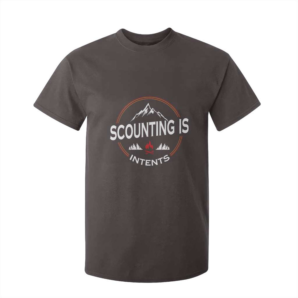 Scouting Is Tent T Shirt For Kid TS09 Dark Chocolate Print Your Wear