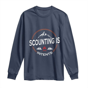 Scouting Is Tent Long Sleeve Shirt TS09 Navy Print Your Wear