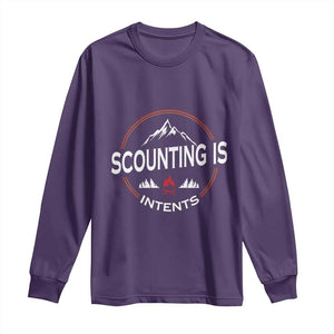 Scouting Is Tent Long Sleeve Shirt TS09 Purple Print Your Wear