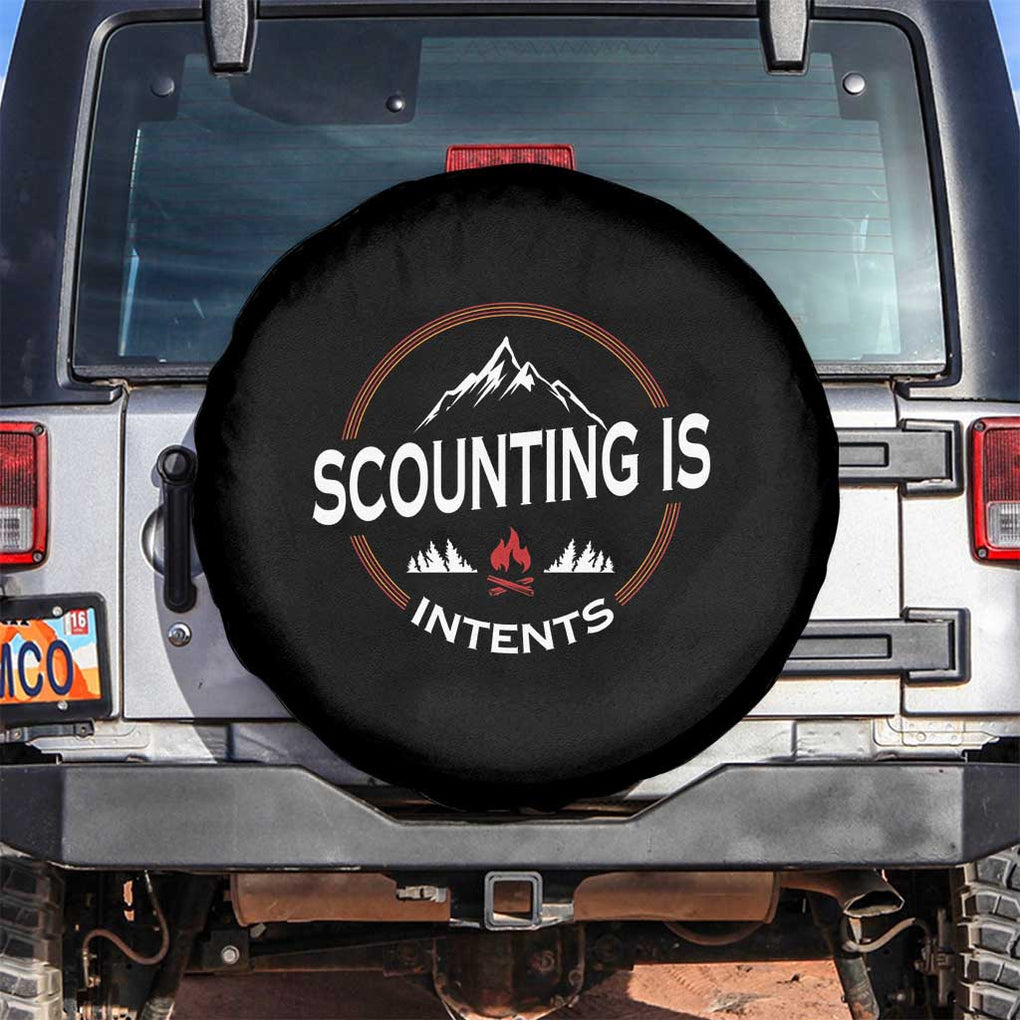 Scouting Is Tent Spare Tire Cover TS09 No hole Black Print Your Wear