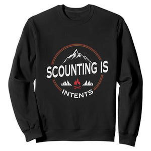 Scouting Is Tent Sweatshirt TS09 Black Print Your Wear