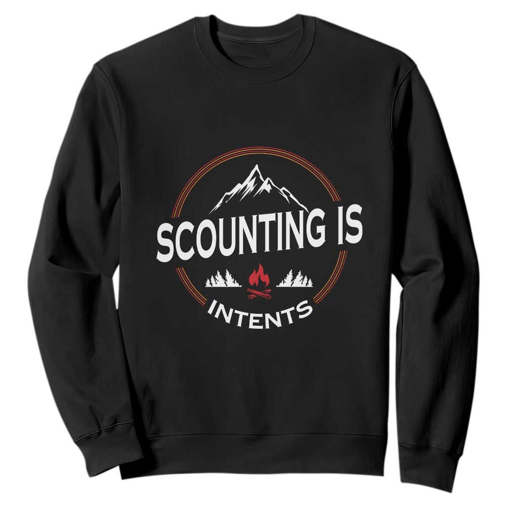 Scouting Is Tent Sweatshirt TS09 Black Print Your Wear