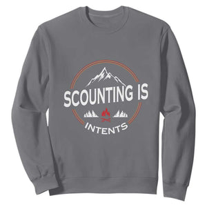 Scouting Is Tent Sweatshirt TS09 Charcoal Print Your Wear