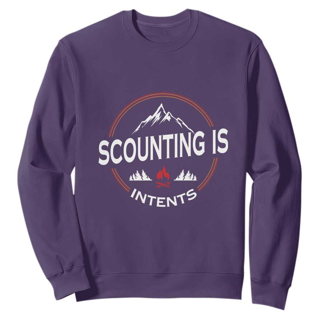 Scouting Is Tent Sweatshirt TS09 Purple Print Your Wear