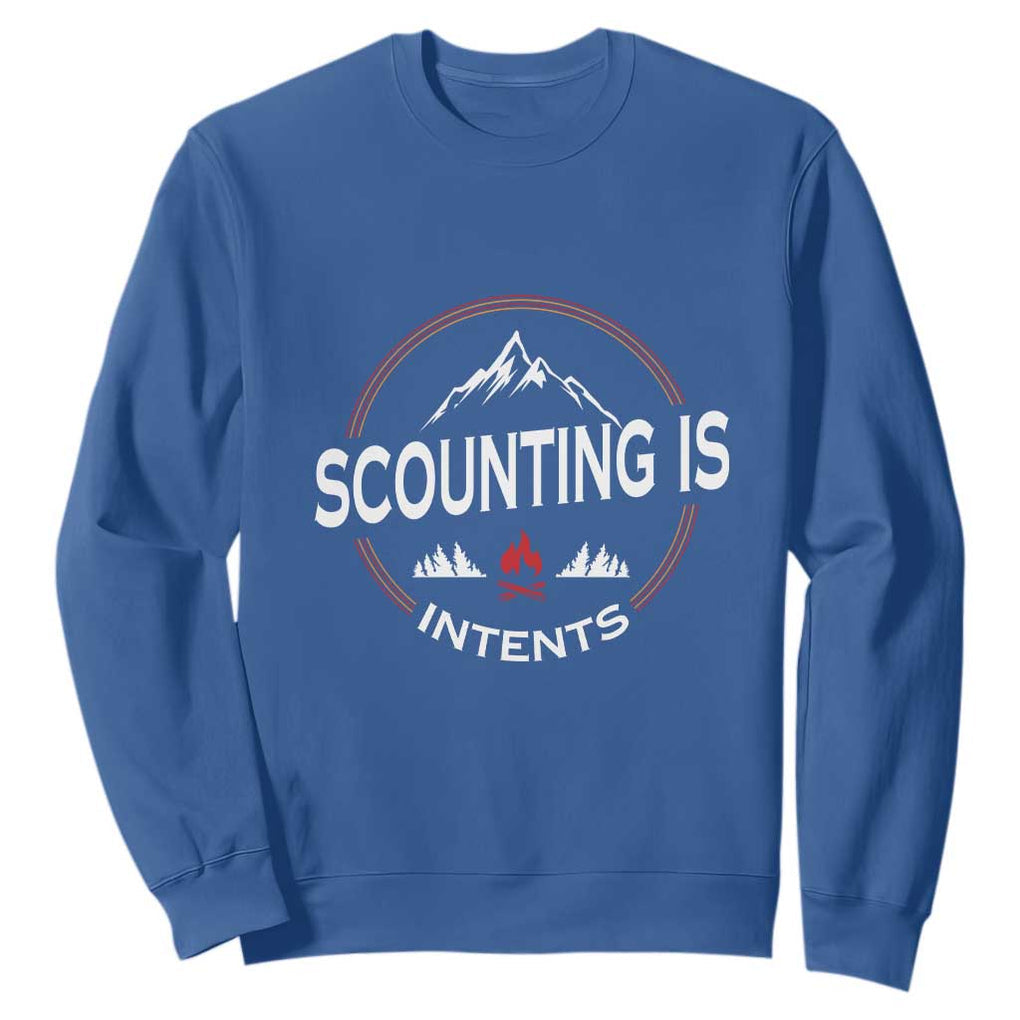 Scouting Is Tent Sweatshirt TS09 Royal Blue Print Your Wear