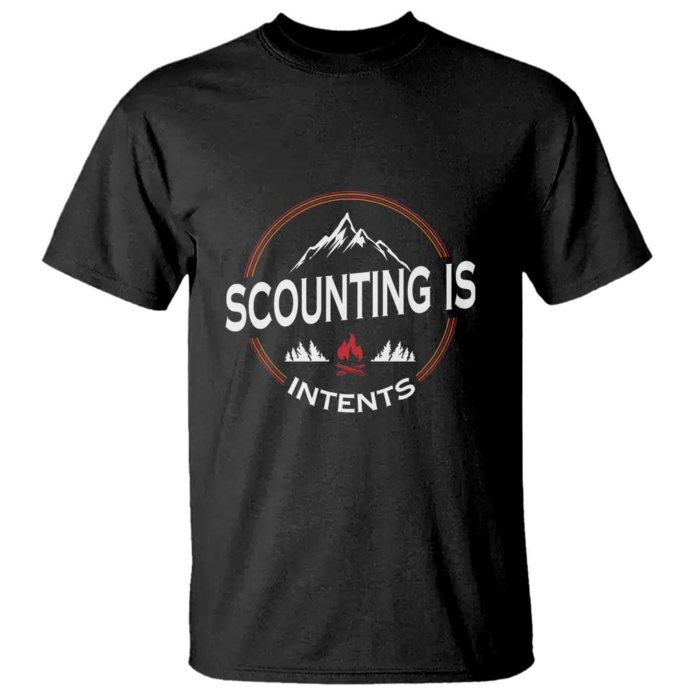 Scouting Is Tent T Shirt TS09 Black Print Your Wear