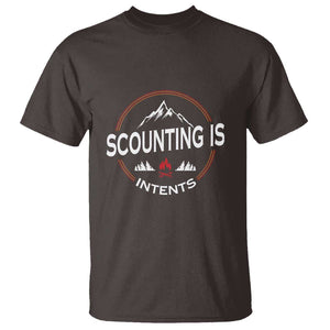 Scouting Is Tent T Shirt TS09 Dark Chocolate Print Your Wear