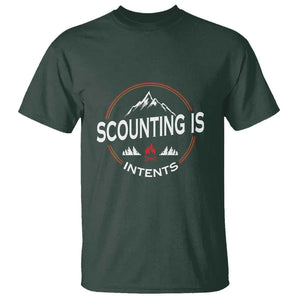 Scouting Is Tent T Shirt TS09 Dark Forest Green Print Your Wear