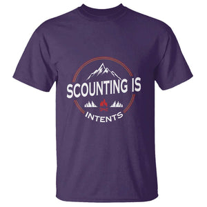 Scouting Is Tent T Shirt TS09 Purple Print Your Wear