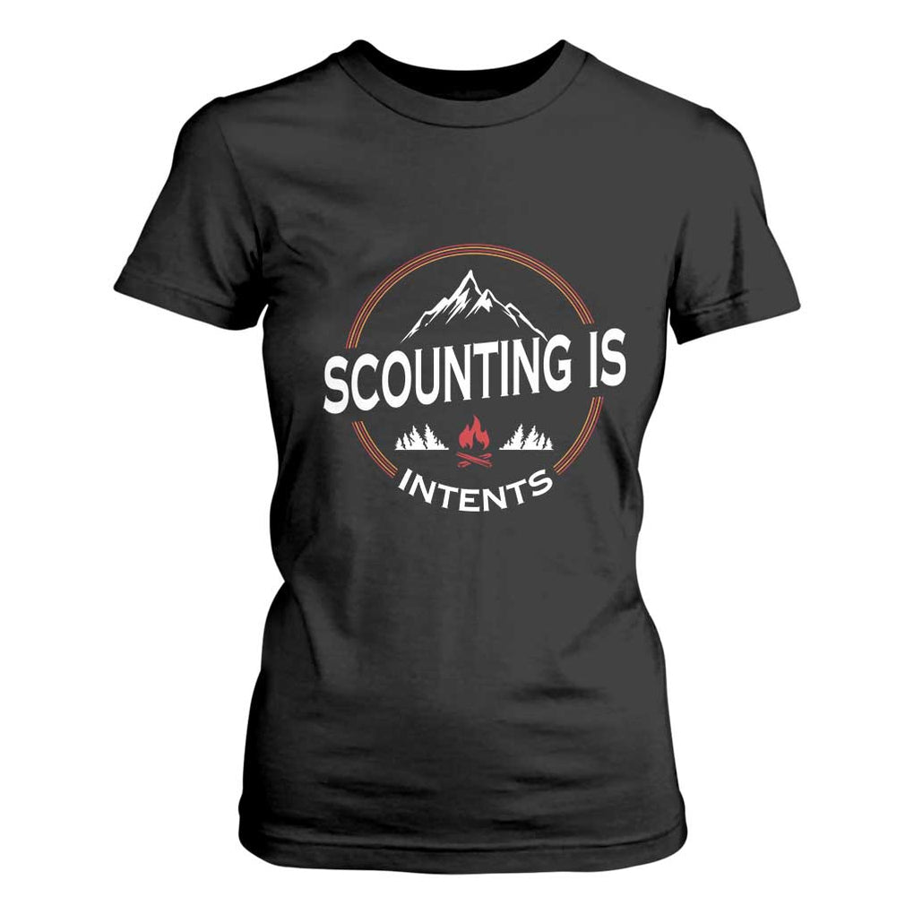 Scouting Is Tent T Shirt For Women TS09 Black Print Your Wear