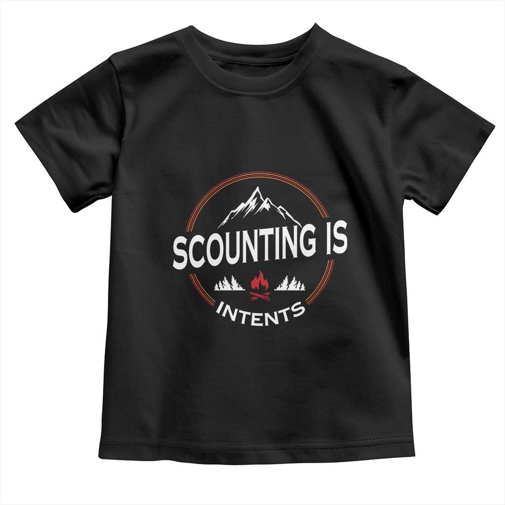 Scouting Is Tent Toddler T Shirt TS09 Black Print Your Wear