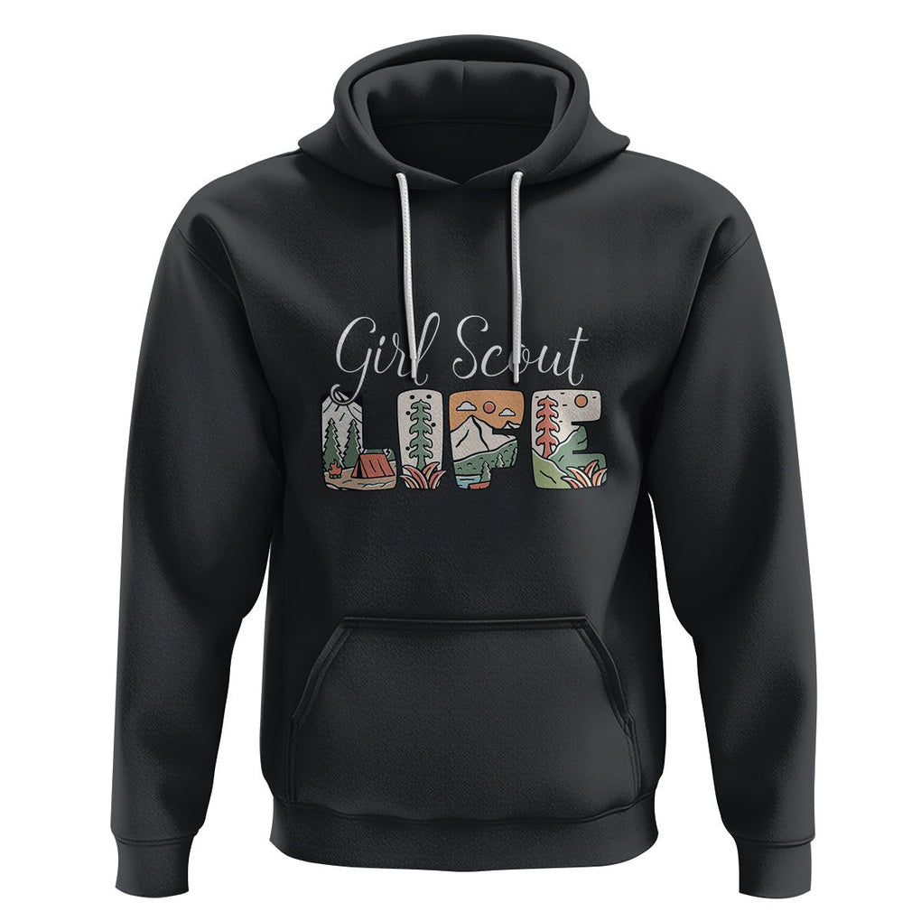 Scouting Hoodie Girl Scout Life Girls Cookie Camping TS09 Black Printyourwear