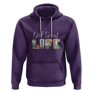 Scouting Hoodie Girl Scout Life Girls Cookie Camping TS09 Purple Printyourwear