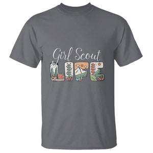 Scouting T Shirt Girl Scout Life Girls Cookie Camping TS09 Charcoal Printyourwear