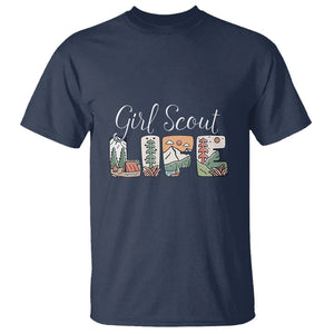 Scouting T Shirt Girl Scout Life Girls Cookie Camping TS09 Navy Printyourwear