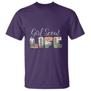 Scouting T Shirt Girl Scout Life Girls Cookie Camping TS09 Purple Printyourwear